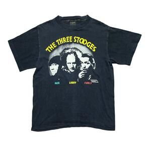 VTG 1988 The Three Stooges Single Stitch T-Shirt Black